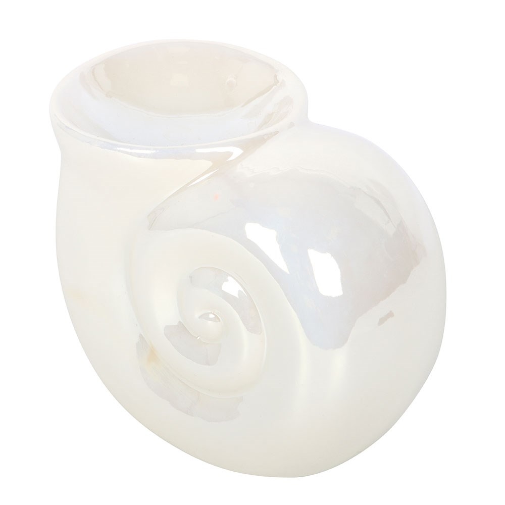 Something Different - Pearlescent Spiral Shell Oliebrander - Wit
